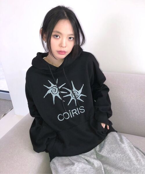 COIRIS(コイリス)の「サンビーチフードティー 男女共用 (2カラー)(パーカー・レディース・ブラック/グレー・FREE)」の13枚目の写真