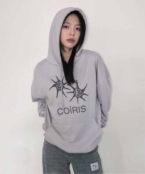 COIRIS(コイリス)の「サンビーチフードティー 男女共用 (2カラー)(パーカー・レディース・ブラック/グレー・FREE)」の14枚目の写真