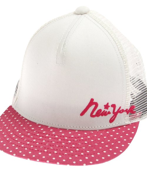 Ampersand（アンパサンド）の「刺繍入りメッシュキャップ（キャップ・キッズ・ストライプ/キナリ/ネイビー/ブラック/レッド・54/58/50）」の2枚目の写真