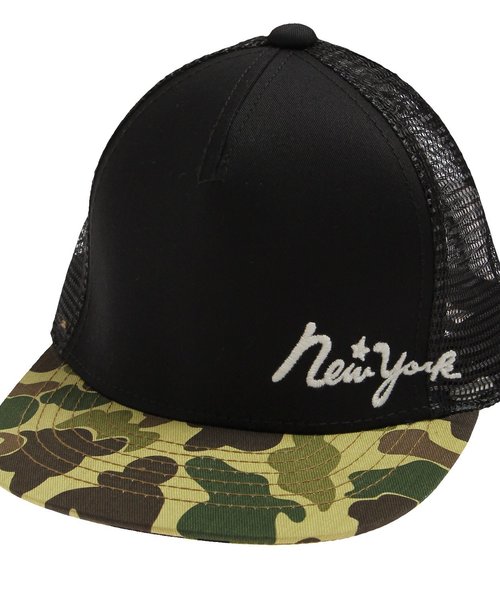 Ampersand（アンパサンド）の「刺繍入りメッシュキャップ（キャップ・キッズ・ストライプ/キナリ/ネイビー/ブラック/レッド・54/58/50）」の3枚目の写真