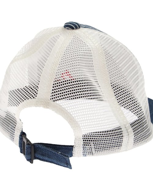 Ampersand（アンパサンド）の「刺繍入りメッシュキャップ（キャップ・キッズ・ストライプ/キナリ/ネイビー/ブラック/レッド・54/58/50）」の12枚目の写真