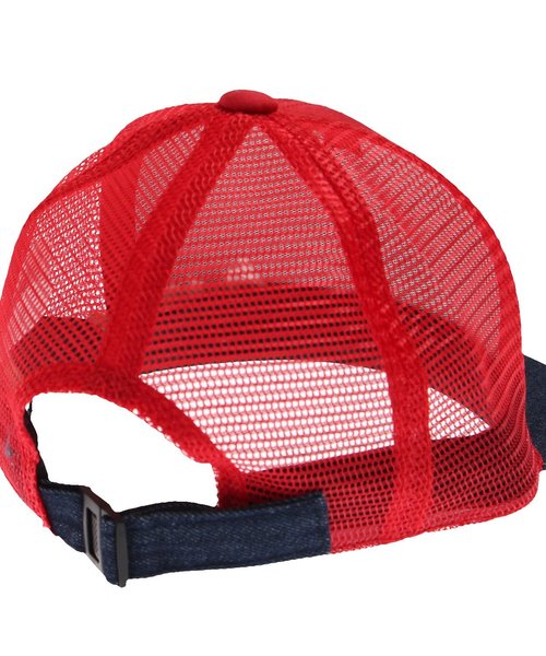 Ampersand（アンパサンド）の「刺繍入りメッシュキャップ（キャップ・キッズ・ストライプ/キナリ/ネイビー/ブラック/レッド・54/58/50）」の14枚目の写真