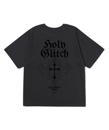 PD グリッチ 半袖Tシャツ チャコール