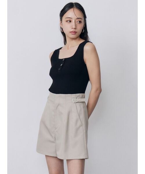 MURUA(ムルーア)の「【セットアップ対応】サイドベルトショートパンツ 夏服(その他パンツ・レディース・グレー/アイボリー/モカ・2/1)」の22枚目の写真