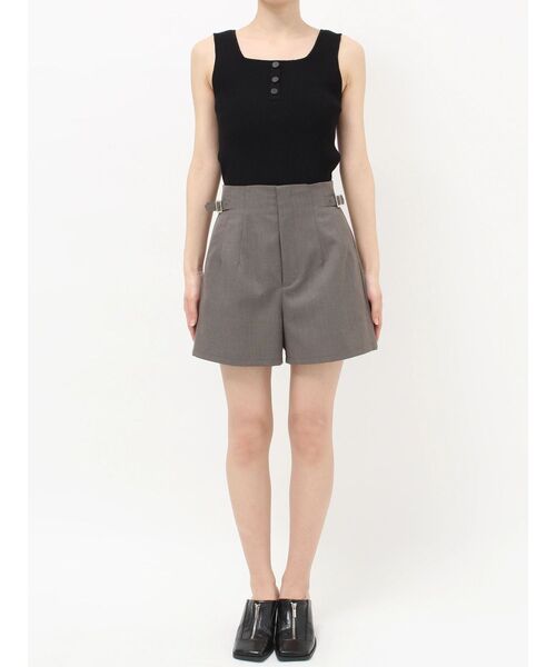 MURUA(ムルーア)の「【セットアップ対応】サイドベルトショートパンツ 夏服(その他パンツ・レディース・グレー/アイボリー/モカ・2/1)」の13枚目の写真