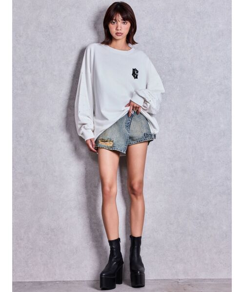 GYDA(ジェイダ)の「バルキーショートブーツ(ブーツ・レディース・アイボリー/ブラック・SMALL/MEDIUM/LARGE)」の14枚目の写真