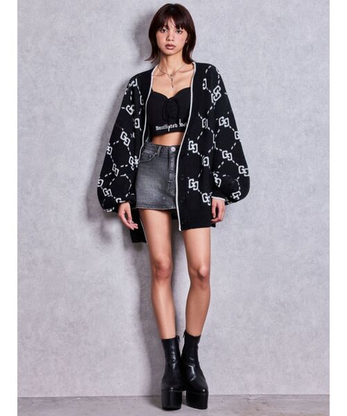 GYDA(ジェイダ)の「バルキーショートブーツ(ブーツ・レディース・アイボリー/ブラック・SMALL/MEDIUM/LARGE)」の17枚目の写真
