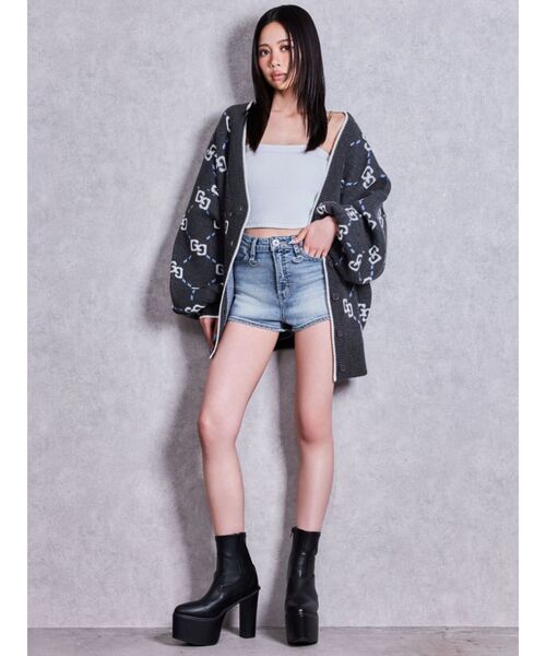 GYDA(ジェイダ)の「バルキーショートブーツ(ブーツ・レディース・アイボリー/ブラック・SMALL/MEDIUM/LARGE)」の22枚目の写真