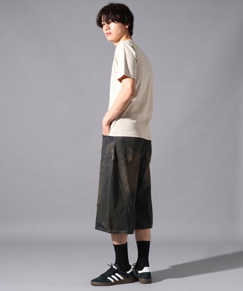 LAND MUSEUM（ランドミュージアム）の「LAND MUSEUM／クロスリブヘンリー半袖T（Tシャツ/カットソー・メンズ・ライトベージュ/チャコール・LARGE/MEDIUM）」の11枚目の写真