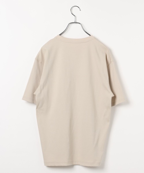 LAND MUSEUM（ランドミュージアム）の「LAND MUSEUM／クロスリブヘンリー半袖T（Tシャツ/カットソー・メンズ・ライトベージュ/チャコール・LARGE/MEDIUM）」の16枚目の写真