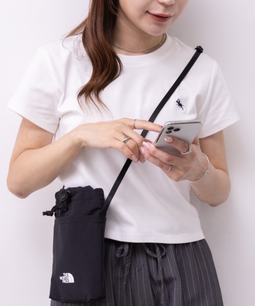 THE NORTH FACE(ザノースフェイス)の「国内未発売 THE NORTH FACE(ザ・ノースフェイス)/ミニショルダー クロスバッグ スマホショルダー ポーチ ロゴプリント/LINDEN STRING BAG MINI(ショルダーバッグ・レディース・ブラック/ピンク/クリーム・FREE)」の21枚目の写真