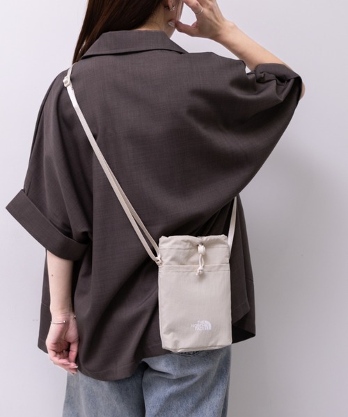THE NORTH FACE(ザノースフェイス)の「国内未発売 THE NORTH FACE(ザ・ノースフェイス)/ミニショルダー クロスバッグ スマホショルダー ポーチ ロゴプリント/LINDEN STRING BAG MINI(ショルダーバッグ・レディース・ブラック/ピンク/クリーム・FREE)」の12枚目の写真