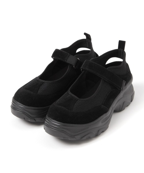 LAKOLE(ラコレ)の「ベルトコンビスニーカー / 801744(スニーカー・レディース・ブラック/ブラウン・LARGE/SMALL/MEDIUM)」の1枚目の写真