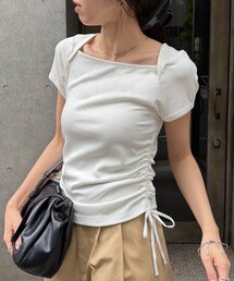 CAPRICIEUX LE'MAGE | スクエアネックドロストT(Tシャツ/カットソー)