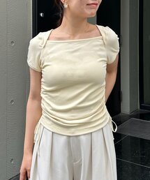 CAPRICIEUX LE'MAGE | スクエアネックドロストT(Tシャツ/カットソー)