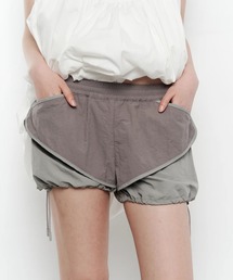 NYLON PUFFY SHORTS