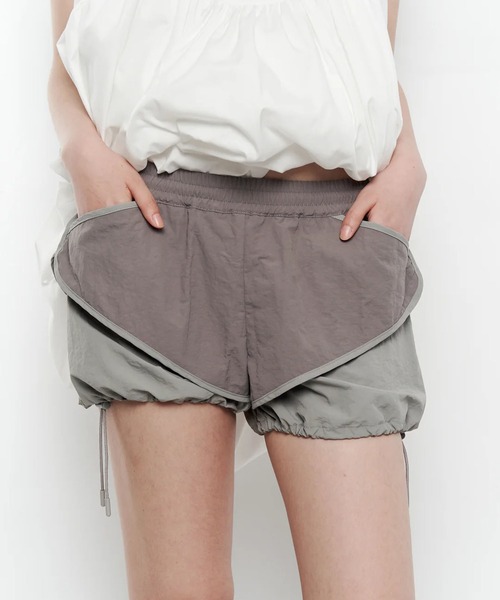 POOLDE(プールデ)の「NYLON PUFFY SHORTS(その他パンツ・レディース・グレー・FREE)」の1枚目の写真