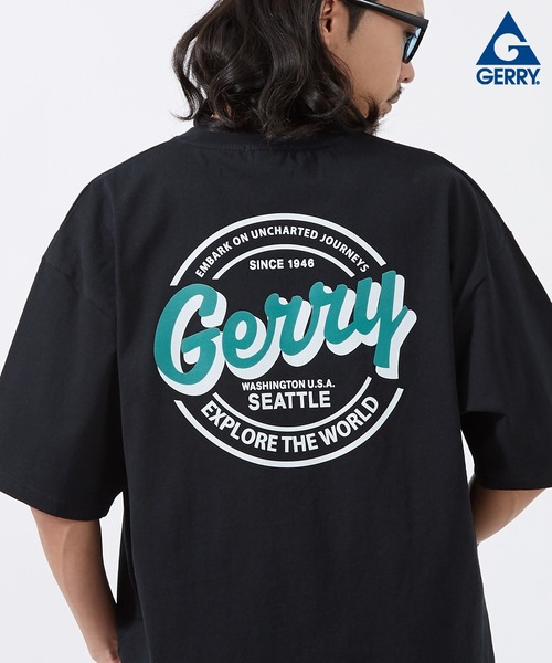 En serio TOKYO(エンソリオトーキョー)の「【GERRY】別注エクスプローラーサークル半袖Tシャツ 62-9216G-BJ(Tシャツ/カットソー・メンズ・ブラック/ホワイト/オートミール/ダークブルー/カーキ・MEDIUM/LARGE/X-LARGE/SMALL)」の2枚目の写真