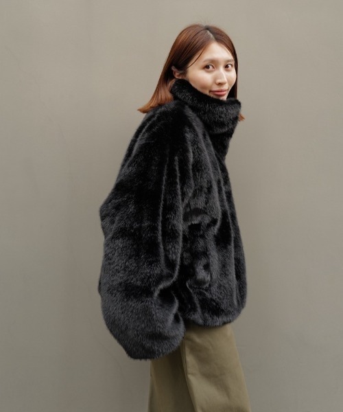 Henon. ヘノン　ECO FUR BLOUSON エコファーブルゾン　今期 Henon.（ヘノン）の「ECO FUR BLOUSON（ブルゾン）」 - WEAR
