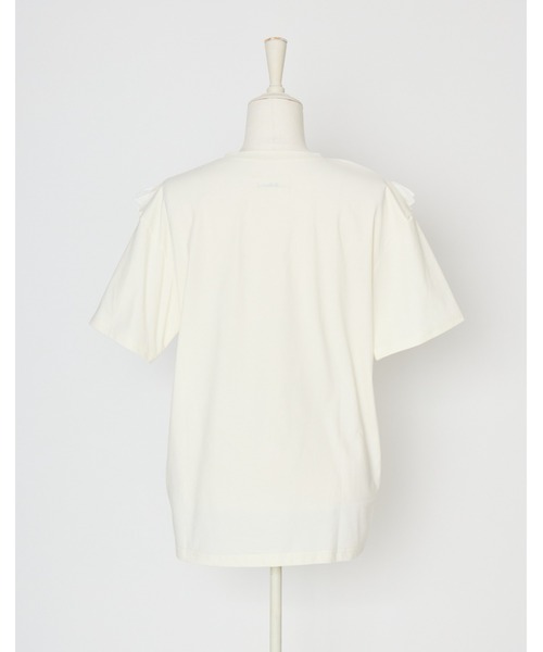 Lolime by mellfy memory(ロリミー バイ メルフィーメモリー)の「cotton frill T-shirts(Tシャツ/カットソー・レディース・ホワイト/ピンク・M/LL)」の18枚目の写真