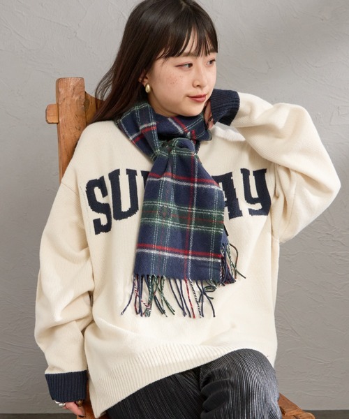 FRED PERRY フレッドペリー マフラー ライトブルー FRED PERRY｜フレッドペリーのマフラー（ブルー・ネイビー/青色系