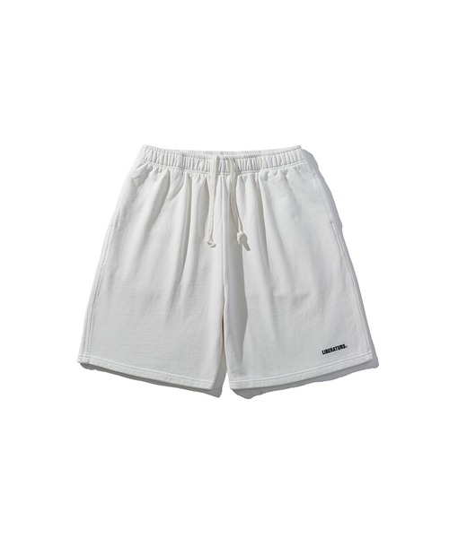 Liberaturs(リベレーター)の「エッセンシャルスウェットショーツ/ESSENTIAL SWEAT SHORTS(スウェットパンツ・メンズ・ブラック/ホワイト・SMALL/MEDIUM)」の1枚目の写真