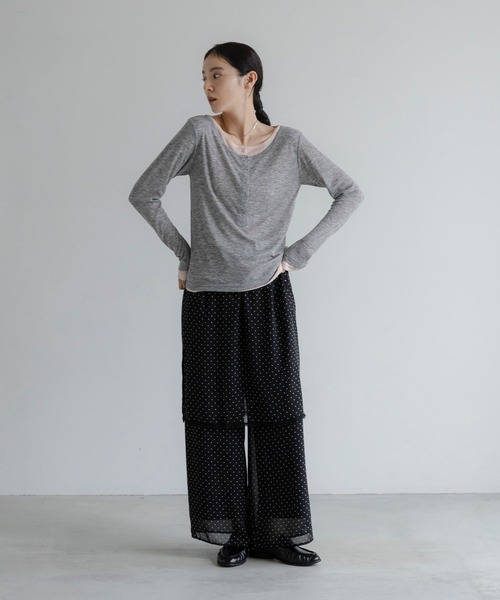 LOWRYS FARM（ローリーズファーム）の「シアードットレイヤードパンツ　1048936（その他パンツ・レディース・ブラック/ブラック系その他/ドット・FREE）」の20枚目の写真