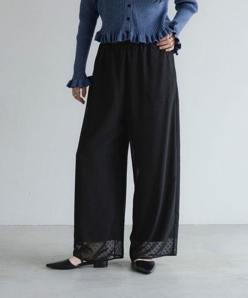 LOWRYS FARM（ローリーズファーム）の「シアードットレイヤードパンツ　1048936（その他パンツ・レディース・ブラック/ブラック系その他/ドット・FREE）」の15枚目の写真