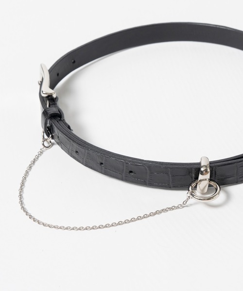 PRANK PROJECT（プランクプロジェクト）の「【2026Autumn Pre-Order】2Wayチェーンレザーベルト / 2way Chain Leather Belt（ベルト・レディース・ブラウン/マルチ・FREE）」の6枚目の写真