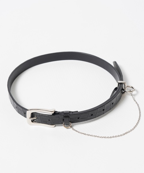PRANK PROJECT（プランクプロジェクト）の「【2026Autumn Pre-Order】2Wayチェーンレザーベルト / 2way Chain Leather Belt（ベルト・レディース・ブラウン/マルチ・FREE）」の4枚目の写真