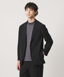 ナイロン/ポリウレタン エコニール シングル 2ボタン ジャケット タテヨコストレッチ