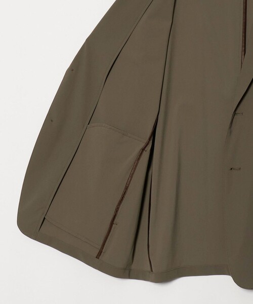 UNITED ARROWS(ユナイテッドアローズ)の「ナイロン/ポリウレタン エコニール シングル 2ボタン ジャケット タテヨコストレッチ(テーラードジャケット・メンズ・モカ/ブラック・S/XL/L/M)」の11枚目の写真