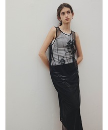 【Indian handiwork】bead embroidery sheer onepiece