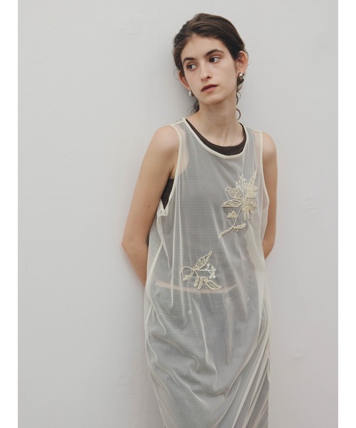 Katrin TOKYO(カトリーントーキョー)の「【Indian handiwork】bead embroidery sheer onepiece(ワンピース・レディース・キナリ/ブラック・FREE/XS)」の9枚目の写真