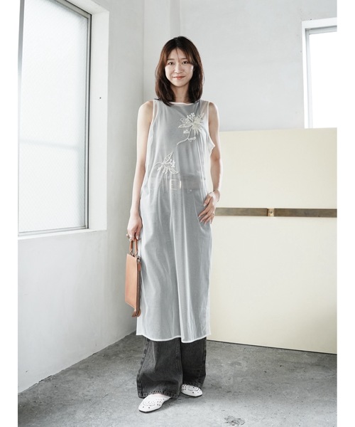 Katrin TOKYO(カトリーントーキョー)の「【Indian handiwork】bead embroidery sheer onepiece(ワンピース・レディース・キナリ/ブラック・FREE/XS)」の17枚目の写真
