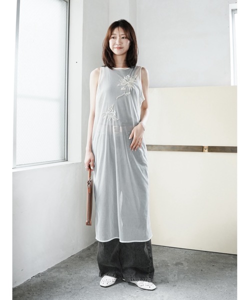Katrin TOKYO(カトリーントーキョー)の「【Indian handiwork】bead embroidery sheer onepiece(ワンピース・レディース・キナリ/ブラック・FREE/XS)」の22枚目の写真