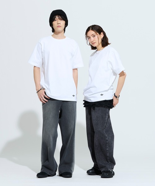 adidas(アディダス)の「ジャパン メイドフォーユー 半袖Tシャツ / アディダスオリジナルス adidas Originals(Tシャツ/カットソー・メンズ・ホワイト・X-SMALL/MEDIUM/X-LARGE/SMALL/XX-LARGE/XX-SMALL/3XL/LARGE)」の2枚目の写真