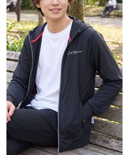 K-SWISS(ケースイス)の「【K-SWISS/ケースイス】接触冷感パーカー/UV対策ジップアップフードパーカー(パーカー・メンズ・ブラック/ホワイト/ネイビー・MEDIUM/LARGE/X-LARGE)」の19枚目の写真