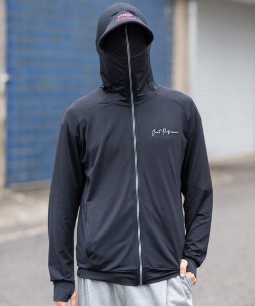 K-SWISS(ケースイス)の「【K-SWISS/ケースイス】接触冷感パーカー/UV対策ジップアップフードパーカー(パーカー・メンズ・ブラック/ホワイト/ネイビー・MEDIUM/LARGE/X-LARGE)」の20枚目の写真