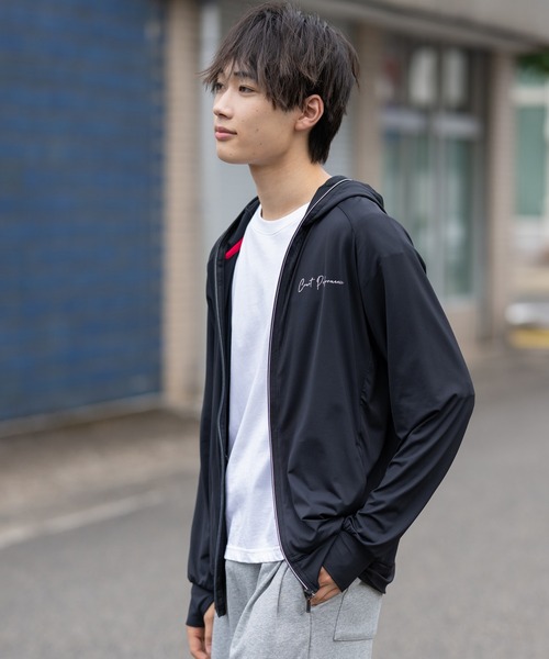 K-SWISS(ケースイス)の「【K-SWISS/ケースイス】接触冷感パーカー/UV対策ジップアップフードパーカー(パーカー・メンズ・ブラック/ホワイト/ネイビー・MEDIUM/LARGE/X-LARGE)」の22枚目の写真