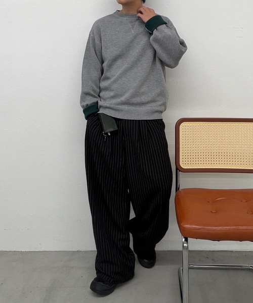 UNDERSTATEMENTs(アンダーステイトメント)の「【リバーシブルシリーズ】リバーシブルスウェットライククルーネックニット(ニット/セーター・メンズ・ブラウン/ライトグレー/ブラック・LARGE/MEDIUM)」の12枚目の写真