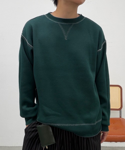 UNDERSTATEMENTs(アンダーステイトメント)の「【リバーシブルシリーズ】リバーシブルスウェットライククルーネックニット(ニット/セーター・メンズ・ブラウン/ライトグレー/ブラック・LARGE/MEDIUM)」の15枚目の写真