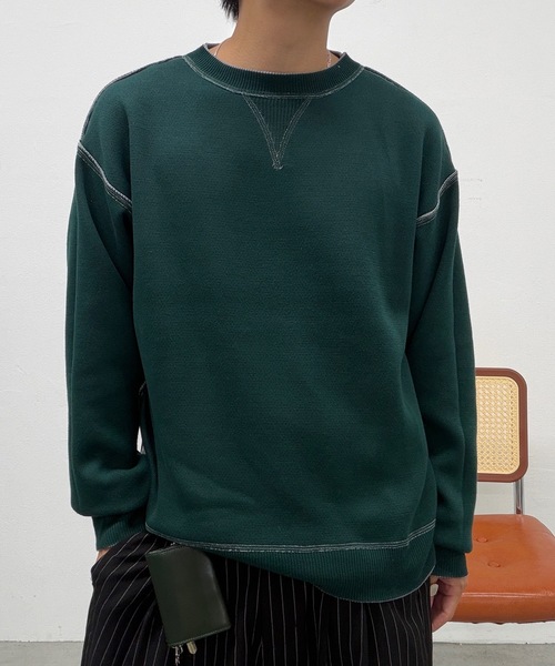 UNDERSTATEMENTs(アンダーステイトメント)の「【リバーシブルシリーズ】リバーシブルスウェットライククルーネックニット(ニット/セーター・メンズ・ブラウン/ライトグレー/ブラック・LARGE/MEDIUM)」の16枚目の写真