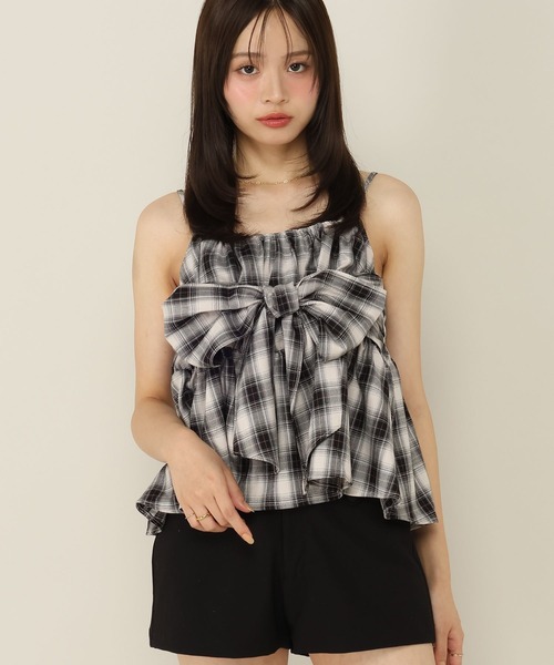 Heather(ヘザー)の「マルチWAYリボンブラウス 1066573(シャツ/ブラウス・レディース・ブラック系その他/ブラウン系その他/グレー・FREE)」の6枚目の写真