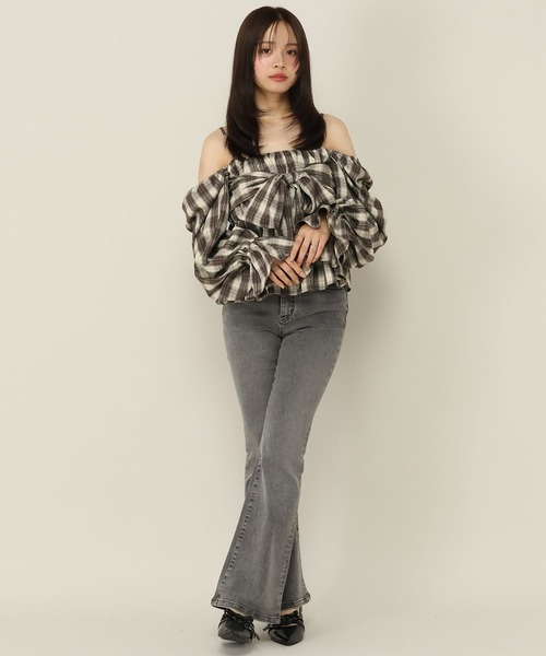 Heather(ヘザー)の「マルチWAYリボンブラウス 1066573(シャツ/ブラウス・レディース・ブラック系その他/ブラウン系その他/グレー・FREE)」の18枚目の写真