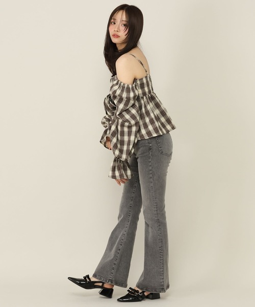 Heather(ヘザー)の「マルチWAYリボンブラウス 1066573(シャツ/ブラウス・レディース・ブラック系その他/ブラウン系その他/グレー・FREE)」の19枚目の写真