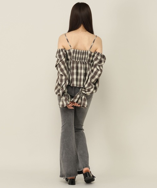 Heather(ヘザー)の「マルチWAYリボンブラウス 1066573(シャツ/ブラウス・レディース・ブラック系その他/ブラウン系その他/グレー・FREE)」の20枚目の写真