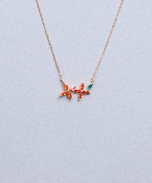 Zoule（ゾーラ）の「Zoule ゾーラ：FLOWER LETTER SERIES　jewel flower letter11　花言葉　キンモクセイ　金木犀　ネックレス（ネックレス）」