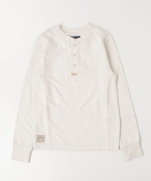 ワッフルニット ヘンリーネック シャツ（Tシャツ/カットソー）｜POLO