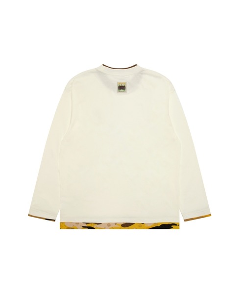 AAPE BY A BATHING APE（エーエイプバイアベイシングエイプ）の「AAPE MAIN LONG SLEEVE TEE（Tシャツ/カットソー・メンズ・ブラック/アイボリー・MEDIUM/LARGE/X-LARGE/SMALL）」の7枚目の写真